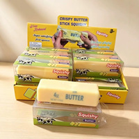 Nouveau jouet anti-stress populaire en forme de bâton de beurre croustillant, à rebond lent, activé par le son, jouet promotionnel à presser