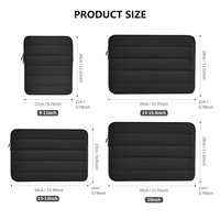 Housse de protection pour ordinateur portable 13-16 pouces avec logo personnalisé sac coréen à fermeture éclair en polyester durable pour hommes femmes protection pour tablette