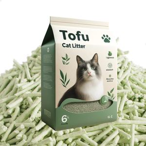 Toptan OEM kedi kumu ucuz fiyat tofu kedi kumu ve hızlı topaklanma bentonite kedi kumu - Product Image 3