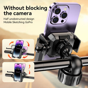 Support de téléphone pour moto avec design compatible caméra, utilisation à une main pour une enregistrement <span class=keywords><strong>photo</strong></span> et vidéo facile - Product Image 1