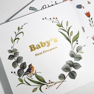 Tùy chỉnh đầy đủ màu sắc in ấn bé cuốn sách Tạp Chí bé tăng trưởng kỷ lục kế hoạch Bộ nhớ cuốn sách bé Album - Product Image 3