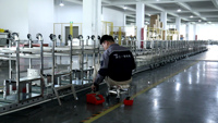 Machine à frire les chips d'équipement de poulet frit au gaz à 3 réservoirs