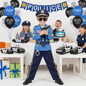 Disfraz <span class=keywords><strong>de</strong></span> Policía para Niños, Disfraz <span class=keywords><strong>de</strong></span> Oficial <span class=keywords><strong>de</strong></span> Policía para Halloween, Juego <span class=keywords><strong>de</strong></span> Roles para Niños y Niñas, Disfraz con Accesorios <span class=keywords><strong>de</strong></span> Policía - Product Image 2
