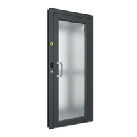 Porte de Plancher Manuelle en Alliage d'Aluminium avec Verre Dépoli pour Villa Résidentielle, Installation Facile, Vente Directe Usine