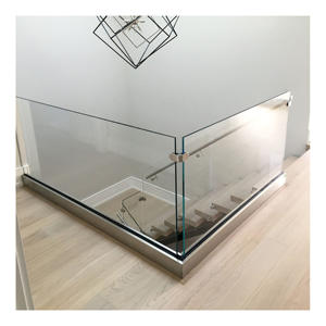 Barandilla Moderna de Aluminio y Vidrio sin Marco para Exteriores, para Balcón, Escalera y Terraza - Product Image 2