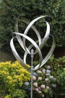 Oniya Kinetic Outdoor Metal 190H Wind Spinner Wind-mill Garden Ornament Stakes 360 Degree for Yard Wonder