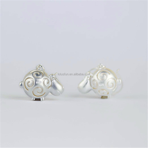 Hoa Sen Vui Vẻ Handmade 925 Sterling Silver 18K Mạ Vàng Mẹ Ngọc Trai Dangle Drop Thiết Kế Bông Tai Cho Phụ Nữ Đồ Trang Sức Mỹ - Product Image 5