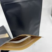 Pochette en papier kraft coloré, emballage alimentaire en papier kraft, sac en papier kraft avec fenêtre transparente
