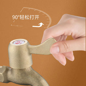 Grifo de latón para lavabo, monomando, de montaje en encimera, con apertura rápida de 90 grados para lavadora - Product Image 1