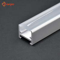 Couvercle de profil de lentille optique diffuse étanche pour l'extérieur, abat-jour en polycarbonate pour boîtier de tube LED co-extrudé