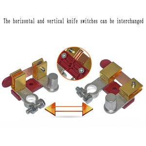 Aislador de cuchilla de cuchillo, interruptor de corte de energía, poste superior, interruptor de desconexión de batería para coche, barco, RV, ATV, 12V/24V, 250/750 amperios - Product Image 2