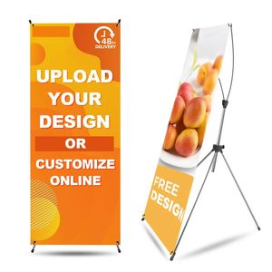 Bandera Impresa Personalizada de Aluminio Plegable y Portátil de 80*180 cm para Impresión Digital y Publicidad Comercial - Product Image 1