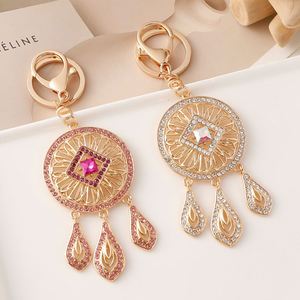 Porte-clés attrape-rêves en cristal brillant pour femme, avec strass, breloque pour sac et pendentif pour clés de voiture - Product Image 2