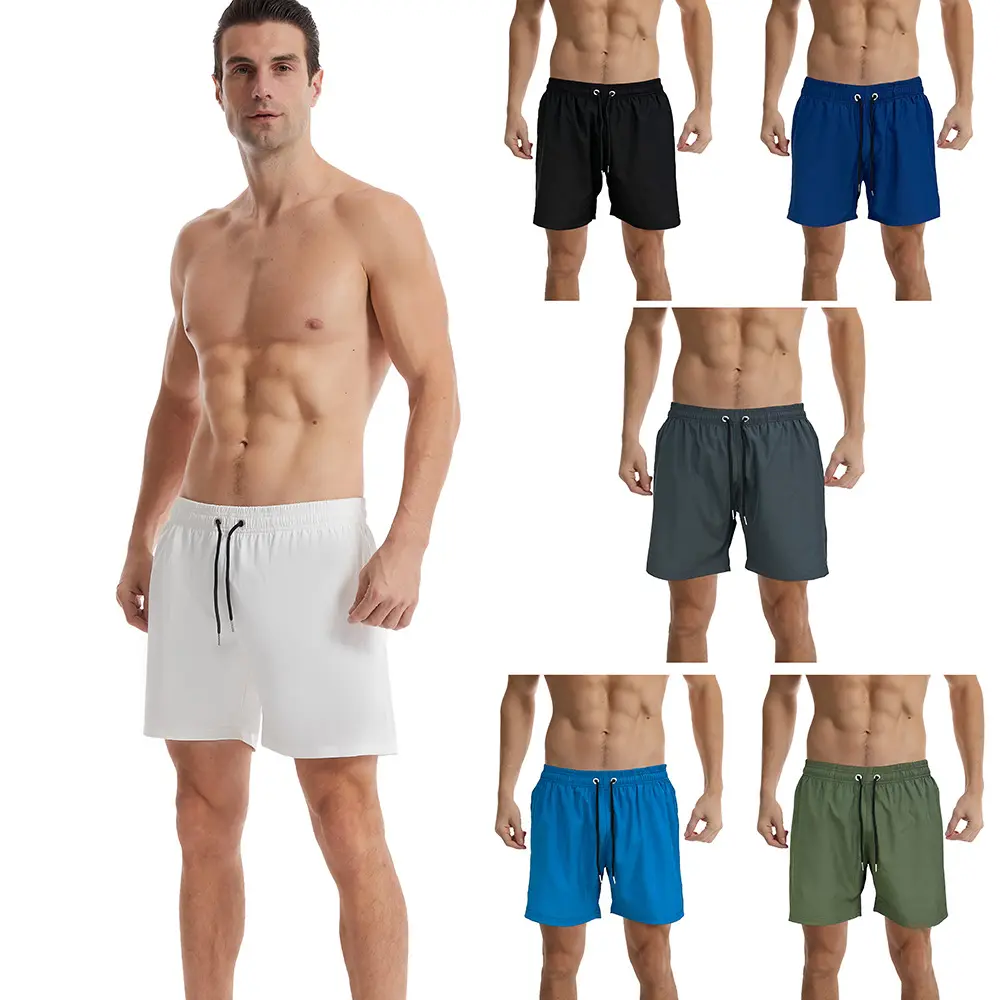 Logo personnalisé short de course athlétique pour homme à séchage rapide short d'entrejambe de 4 pouces pour homme short de course à séchage rapide pour homme