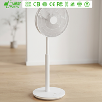 Ventilateur sur pied électrique intelligent RUNAL 14 pouces à oscillation 3D, circulation d'air, refroidissement, DC, avec télécommande et hauteur réglable, certifié CE