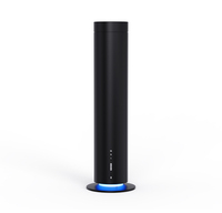 Diffuseur d'huiles essentielles sans eau de luxe en aluminium, alimenté par USB, avec télécommande via application, capacité de 51 à 100 ml, design noir et or, pour table, garantie 1 an