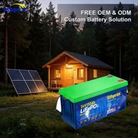 Batterie LiFePO4 haute capacité 24V 150AH Grade A 6000+ cycles Stockage domestique BMS intelligent Bluetooth Prise Anderson CE RoHS IP67 OEM ODM