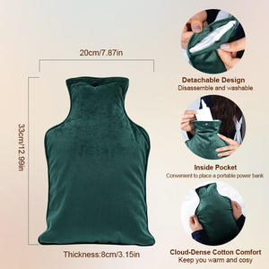 Calentador de Manos USB con Baterí<span class=keywords><strong>a</strong></span> Externa, Bolsa de Agua Caliente sin Agua para Alivio del Dolor y Calambres, Calentador de Manos Extraíble para el Hogar, Exteriores, Coche, RV - Product Image 5