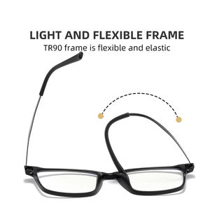 Light blue cut TR90 hommes d'affaires élastique lentes <span class=keywords><strong>de</strong></span> lectura modfan mobile hommes femme lunettes <span class=keywords><strong>de</strong></span> lecture pour hommes meilleure qualité - Product Image 2