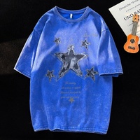 Camiseta de Manga Corta para Hombre, Estampado Gráfico, Corte Holgado, Cómoda para Actividades al Aire Libre, con Estampado de Letras, Cuello Redondo, Algodón Suave, Nueva Colección 2026