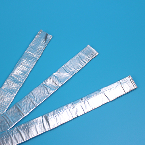 Escudo térmico Reflectante <span class=keywords><strong>Aluminio</strong></span> <span class=keywords><strong>trenzado</strong></span> Escudo reflectante Calor Manga de gestión de cables de fibra de vidrio Manga de fibra de vidrio aluminizada - Product Image 2