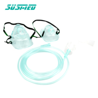 Masque venturi réglable à oxygène jetable avec 6 connecteurs venturi colorés