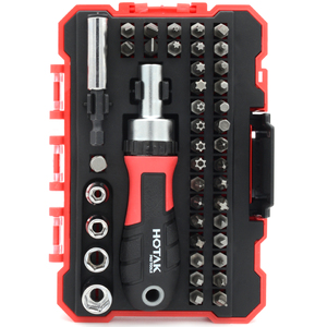 Nhà máy OEM/OBM 43 mảnh Ratchet Screwdriver bits Set, với ổ cắm di động và trường hợp lưu trữ, sửa chữa hộ gia đình Bộ dụng cụ công cụ - Product Image 4