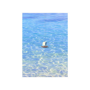 Peintures sur toile sur le thème de l'océan, idéales pour le hall d'entrée, le salon, avec un thème de voilier, tableaux décoratifs pour le salon - Product Image 5