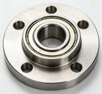 Base de roulement à bride en acier allié/acier inoxydable, usinage CNC de précision, sur mesure, faible dérive, rotation stable, certifié ISO