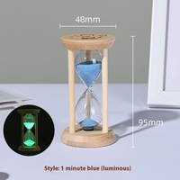 现代1M/3M/5M/10M/15M/30m玻璃沙钟木制沙漏计时器，用于家庭教室厨房餐厅客厅装饰