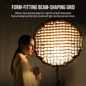 Sac de transport octogonal de 25,6 pouces pour grille diffuseur, compatible avec les flashs photo 120d <span class=keywords><strong>Godox</strong></span> <span class=keywords><strong>SL60w</strong></span> et Q4 - Product Image 3