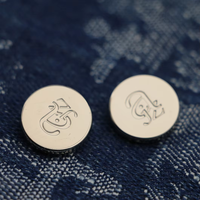Boutons en jean personnalisables écologiques de haute qualité accessoires de vêtements de qualité supérieure carré de coeur de diamant en alliage de Zinc pour