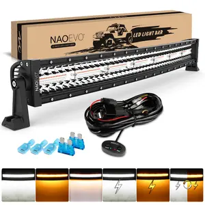 NAO 52 "50" Led Light Bar curvo 42 pollici Slim Offroad 4 x4 Barra Luces Led 32 "Work Light Pods Car Truck Off Road Led Bar 32 pollici