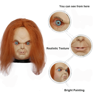 Máscara <span class=keywords><strong>de</strong></span> Muñeco <span class=keywords><strong>Chucky</strong></span> Diabólico Cara <span class=keywords><strong>de</strong></span> Fantasma Espeluznante para Fiesta <span class=keywords><strong>de</strong></span> Halloween Accesorios <span class=keywords><strong>de</strong></span> Decoración <span class=keywords><strong>de</strong></span> Terror Disfraz <span class=keywords><strong>de</strong></span> Cosplay para Niños y Adultos - Product Image 3