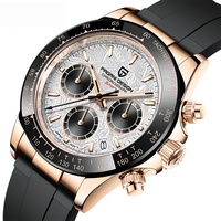Reloj de Pulsera Cronógrafo Multifuncional de Cuarzo Personalizado al por Mayor, Resistente al Agua, Luminoso, de Acero Inoxidable, a la Moda para Hombre