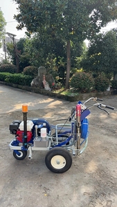 Double Gun Double Nozzle Cold <b>Paint</b> <b>Hand</b> Push High Airless Cold Spraying Line Painting Road Marking Machine SW-5E Automatic Road - Product Image 6