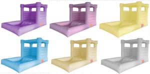 Castillo Inflable Blanco de 4x2.5m <span class=keywords><strong>con</strong></span> <span class=keywords><strong>Piscina</strong></span> de Pelotas para Niños Pequeños, Mini Castillo Inflable para <span class=keywords><strong>Alquiler</strong></span> - Product Image 5