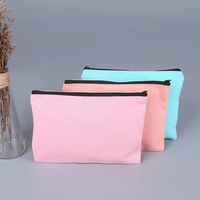 Tas Kosmetik Kasual Lembut Bergaris Musim Semi Musim Panas Baru dengan LOGO Custom Grosir, Tas Perjalanan Besar Portabel, Tas Makeup Tangan untuk Siswa