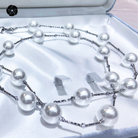 Collier de perles élégant pour femmes Chaînes de bijoux de mode Style classique en forme de boule pour la fête de mariage disponible pour la vente en gros