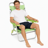 Chaise de plage pliable réglable et chaise longue au design moderne pour une utilisation en extérieur dans le parc, la piscine, le jardin, l'hôtel, la villa, la terrasse