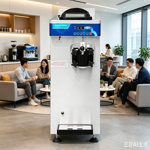 Máquina Confiable para Helado Suave de un Solo Sabor U161 |   Máquina de Helados Vertical de Enfriamiento Rápido de 4500 BTU para Oficinas Modernas - Product Image 1