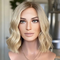 Perruque de LUXE de qualité supérieure, 613 vison, perruque de cheveux brésiliens, cuticules alignées, HD, perruques Lace Front pre-plucked avec Baby Hair