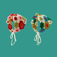 Foulard de tête en crochet, écharpe pour cheveux, bandeau floral, bandana élastique pour cheveux