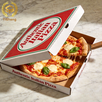 Boîte à pizza hexagonale ondulée sur mesure avec logo imprimé, emballage résistant à l'huile pour la vente en gros aux restaurants