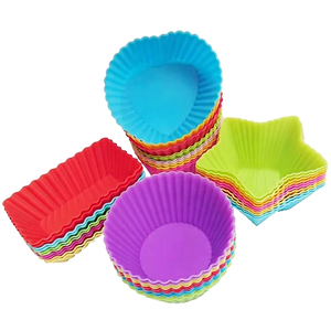 Molde de silicona reutilizable multicolor para cupcakes, paquete de 36, molde de silicona para fondant, molde de silicona para barras de chocolate, moldes de silicona para decoración - Product Image 1