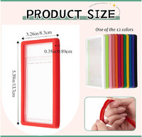 Étuis de protection, ajustement parfait et absorption des chocs, bord de 5,4 x 3,4 pouces, silicone, plaque PS-A, cartes classées 35 points, protections de pare-chocs