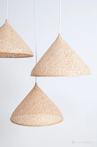 โคมไฟไม้ไผ่ โคมไฟห้อยเพดาน งานฝีมือ โคมไฟครัวไทย โคมไฟแขวนตกแต่งบ้าน ผู้ผลิต OEM เวียดนาม - Product Image 3