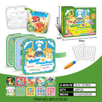 Ensemble de livres créatifs de peinture à l'eau pour enfants, jouets éducatifs STEM, cartes colorées, papier inspiré en huit langues, unisexe, à partir de 3 ans