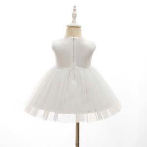 Boutique all'ingrosso fatti a mano per bambini formali battesimo abito di benedizione neonato neonato bambino battesimo compleanno <span class=keywords><strong>abiti</strong></span> da ragazza - Product Image 4