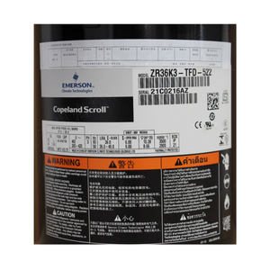 คอมเพรสเซอร์เครื่องปรับอากาศโคปแลนด์ รุ่น ZR36KC ZR36K3E TFD 522 สำหรับเปลี่ยนซ่อม - Product Image 3